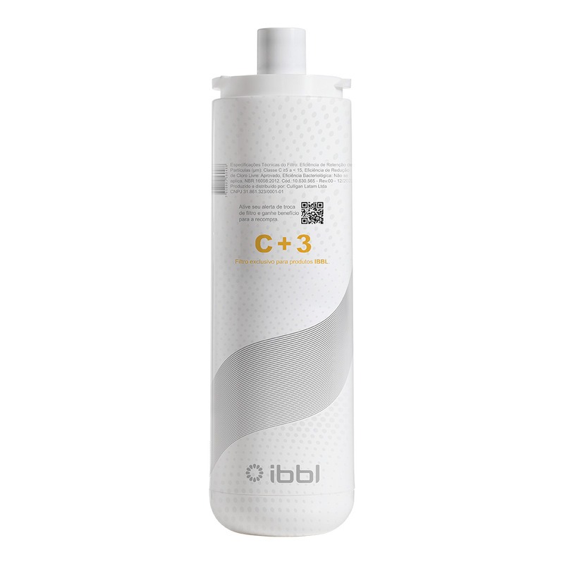 Refil IBBL Natural C+3 Original Filtro Água Purificador Alta Filtragem