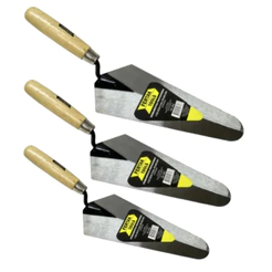 Kit 3 Colher Reta de pedreiro 6 7 8 Polegadas Reforçada aço carbono Fertak