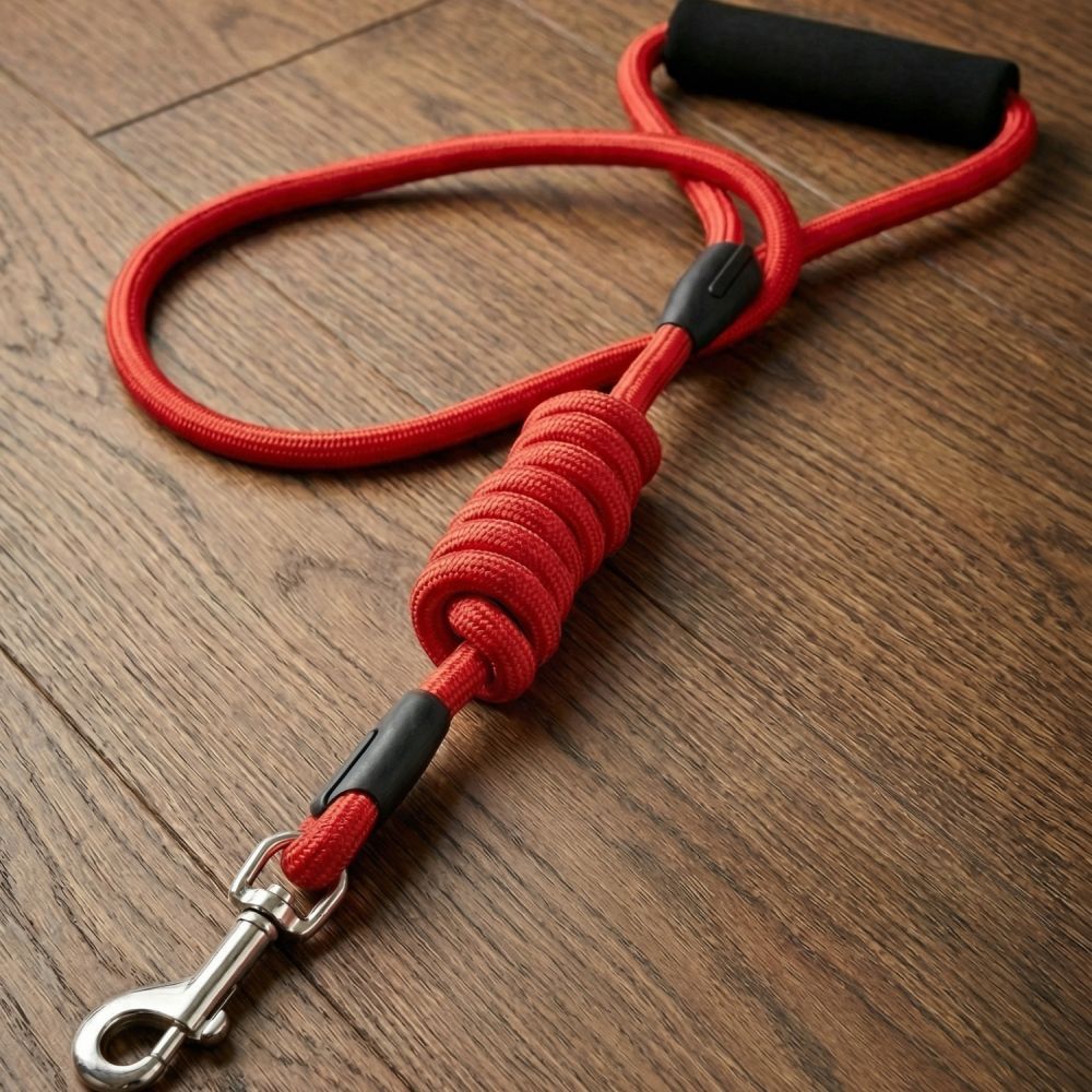 Guia de Cachorro com Amortecedor Anti-Puxão Ajustável Nylon Resistente