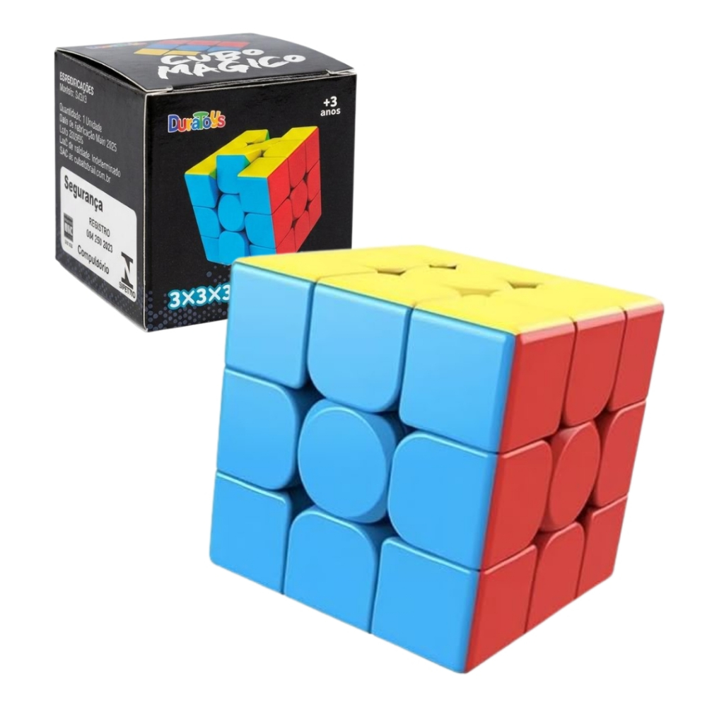 Brinquedo Cubo Magico Profissional Educativo  3x3x3 Anti-stress Interativo