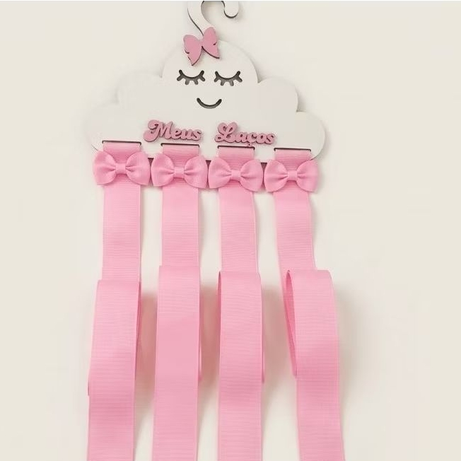 Porta cabide organizador de laços infantil porta laços