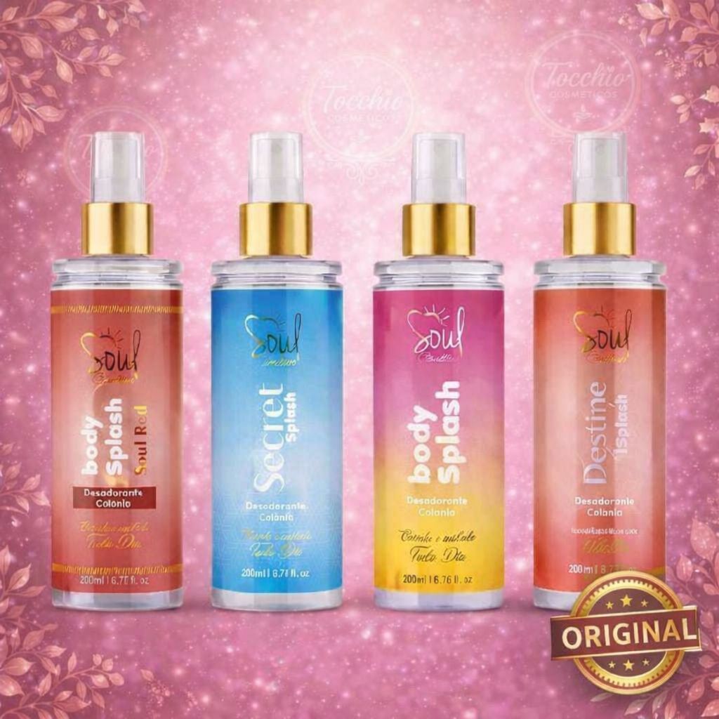 Body Splash SOUL TRADICIONAL FEMININO 200ML - DESODORANTE CORPORAL - ALTA FIXAÇÃO  - DIA E NOITE