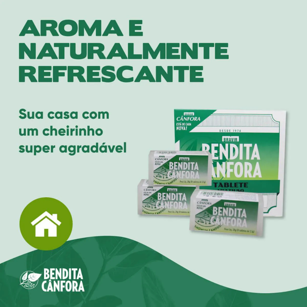 Cânfora Bendita Canfora Estojo com 8 unidades 28g ENVIO RÁPIDO 24H em Oferta na Shopee