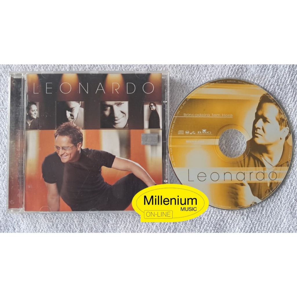 CD Leonardo  Brincadeira Tem Hora 2003 Original Gravadora Colecionador Ótimo Estado