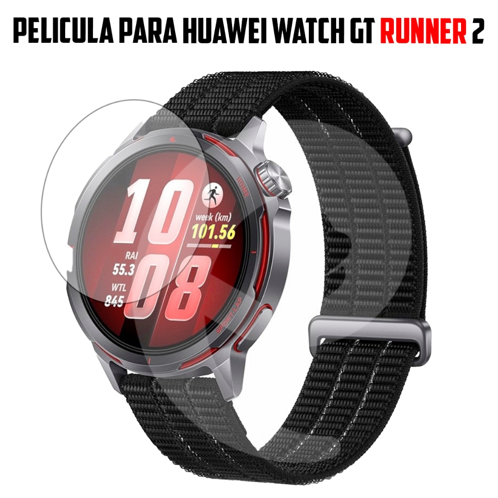 Película para Smartwatch Huawei Watch GT Runner 2 de vidro temperado Proteção de Tela