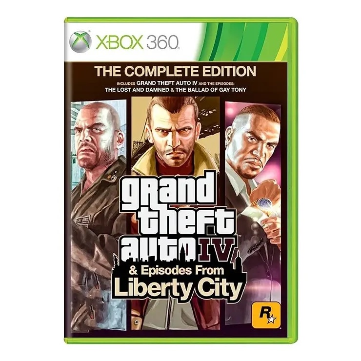 Grand Theft Auto IV: The Complete Edition - Xbox 360 Mídia Física Original - (GTA 4 + DLC's) (NÃO ACOMPANHA MAPA)
