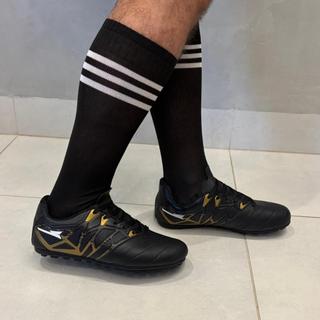 Chuteira Frente em Couro Legitimo Society Masculino Feminino unissex Resistente Costurada Original