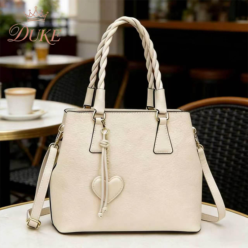 Bolsa Feminina Tote, Alças Trançadas, Grande Capacidade, Bolsa sob o braç，Bolsa de ombro，Compartimentos Múltiplos JF003