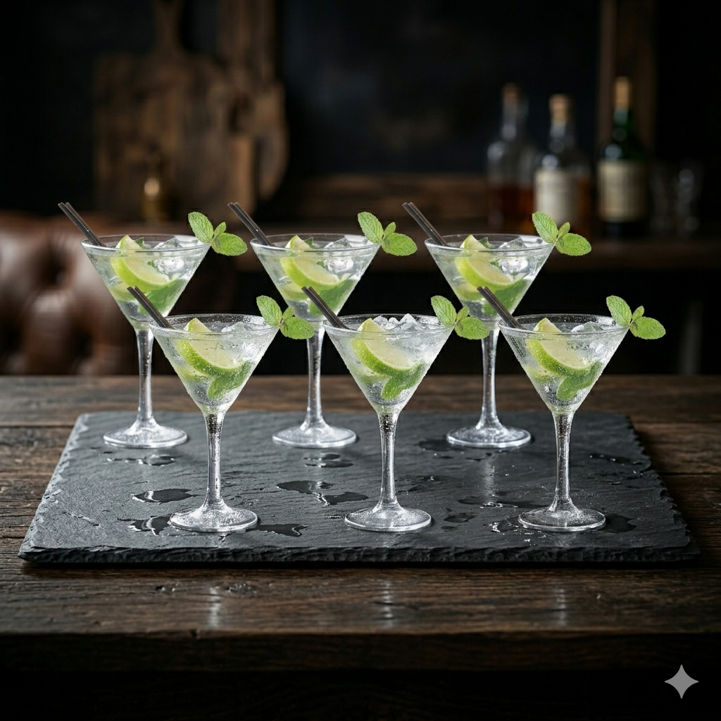 Taças de Martini, Jogo de Taça para Drinks 2 Peças, Unidades Diversas 225ml - Ruvolo