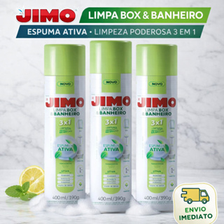 Limpa Box Jimo 400ml Spray - Limpeza Profunda de Box e Banheiro - 3 em 1 Limpa Perfuma e Dá Brilho em Oferta na Shopee