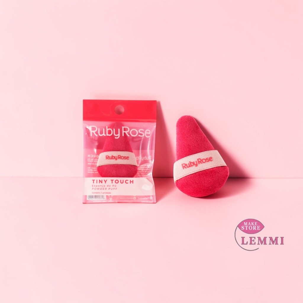 Esponja De Pó Powder Puff Tiny Touch Ruby Rose em Oferta na Shopee