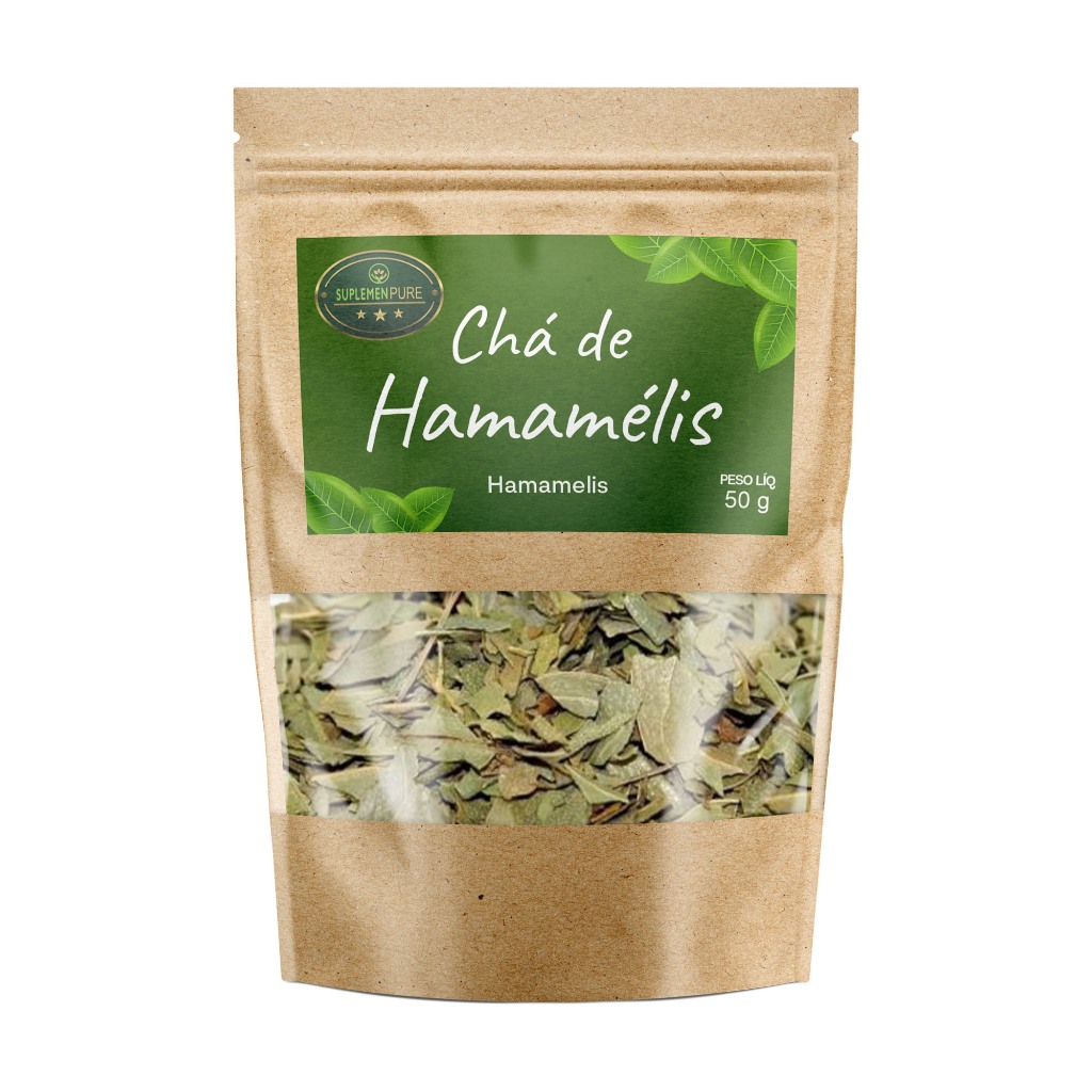 Kit 1 ou 2 un. Chá Hamamélis 50g Erva Original Premium - Anti-inflamatório
