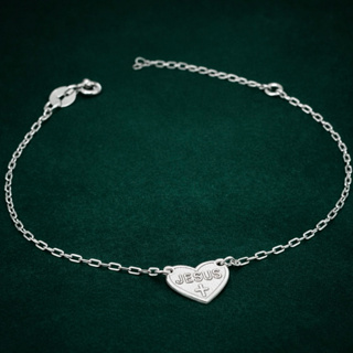 Pulseira Feminina Jesus Coração Cheio Delicada em Prata 925 em Oferta na Shopee