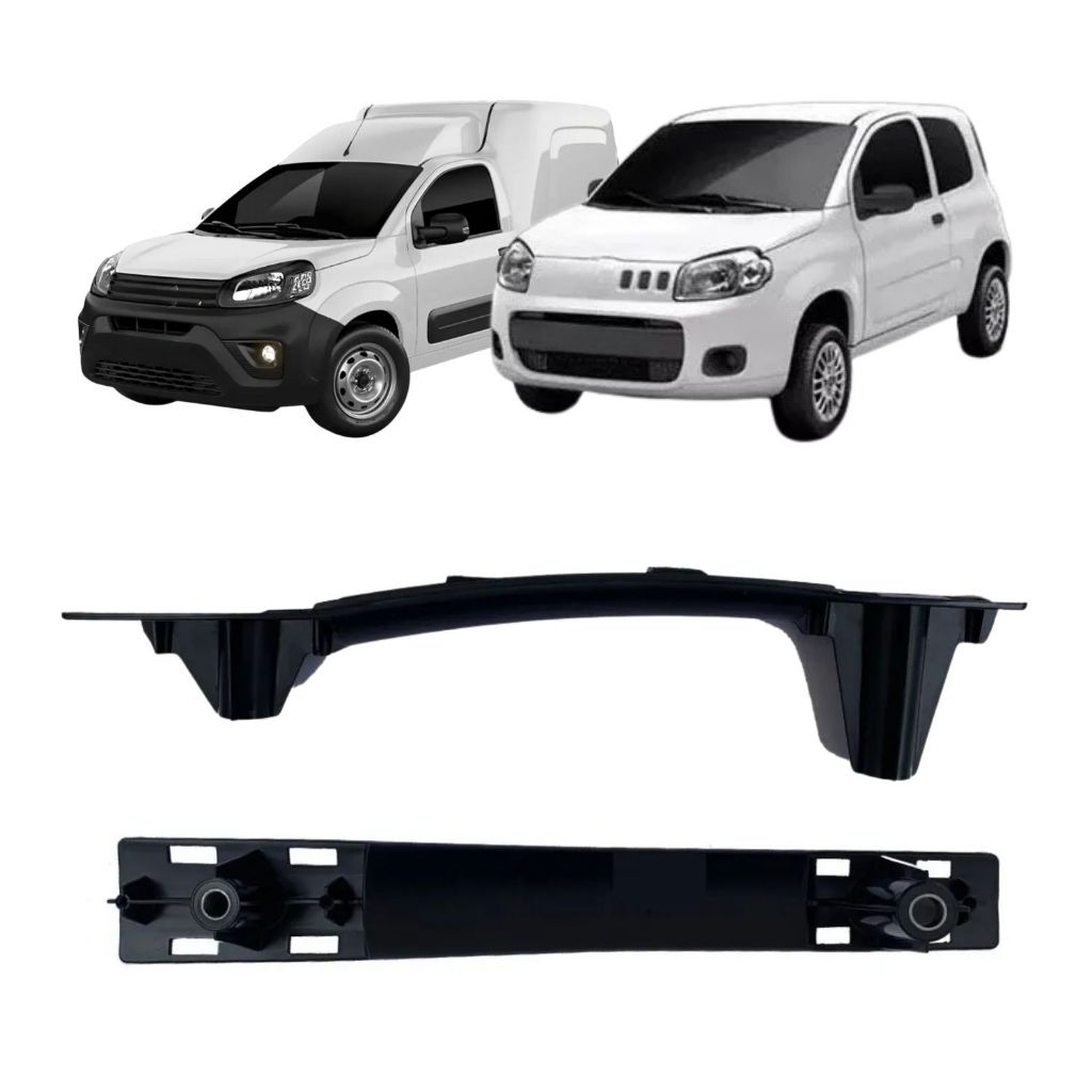 Moldura Puxador Porta Uno 2 Portas 2011 a 2015 ou Fiorino 2011 a 2021