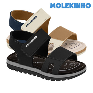 Sandália Papete Infantil Menino Molekinho Calce Fácil Velcro Casual Dia a Dia Confortável Original em Oferta na Shopee
