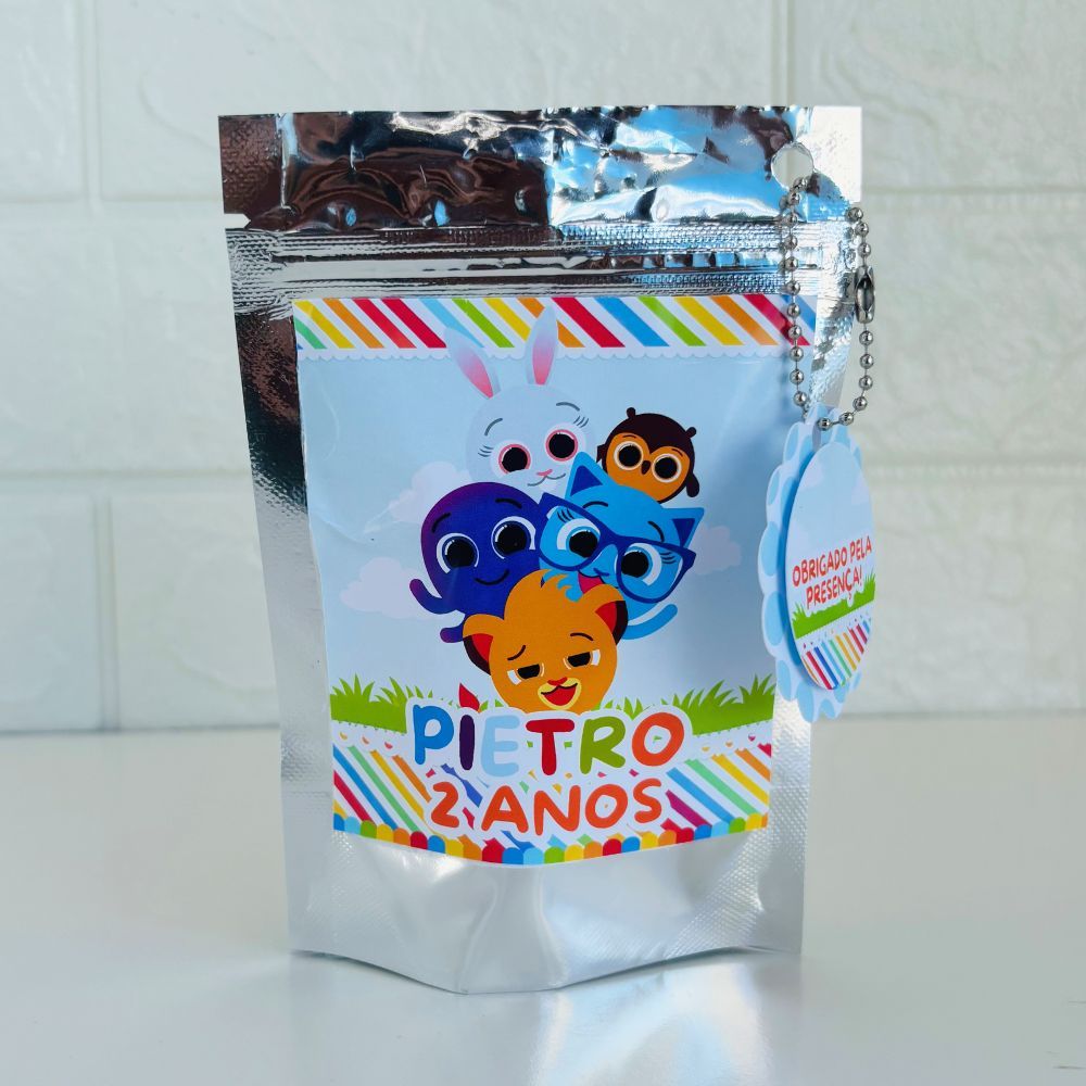 Saquinho Metalizado Ziplock Bolofofos Personalizado /Lembrancinha de Festa /Aniversário