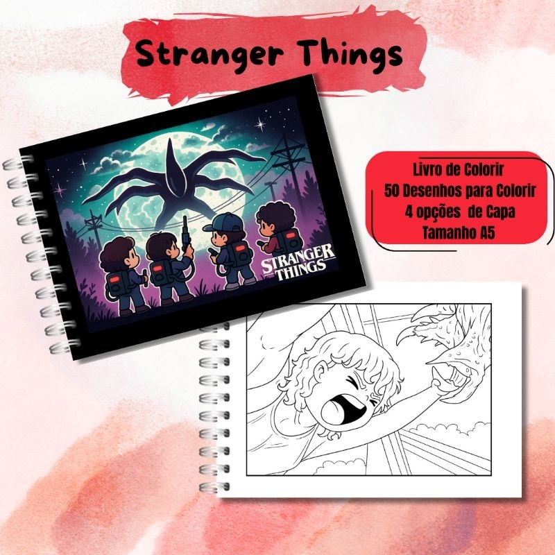 Livro de Colorir Stranger Things