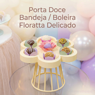 Bandeja / Boleira Floratta Delicado * Ideal festas infantis * Perfeito chá de bebê * Pegue Monte em Oferta na Shopee