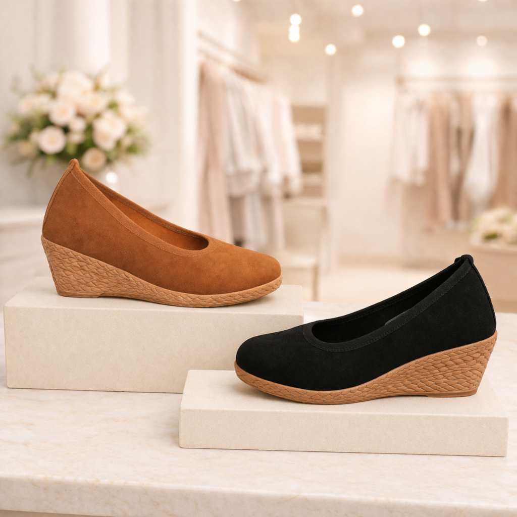 Kit 2 Pares Sandalia Feminino Espadrilhe Scarpin Salto Anabela Sapato Menina Chinelo Rasteira Papete Sandália