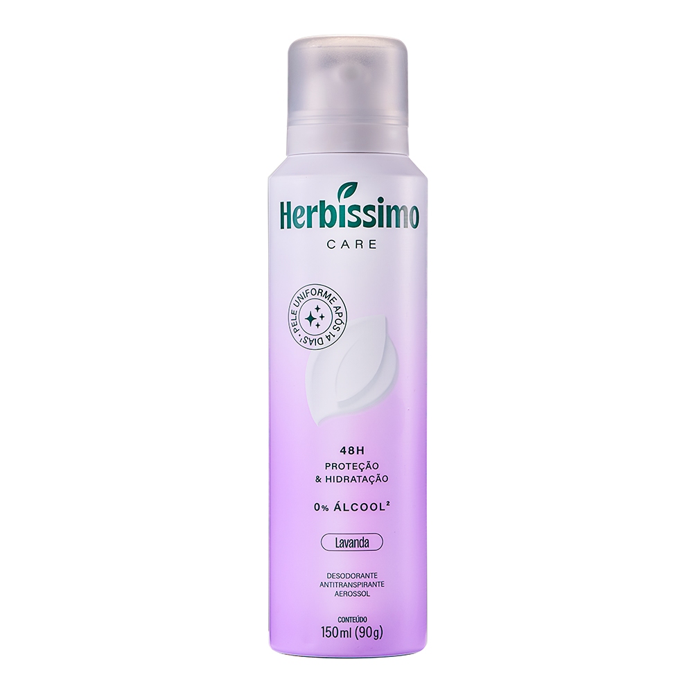 Desodorante Aerossol Antitranspirante Herbissimo Care Lavanda 150ml