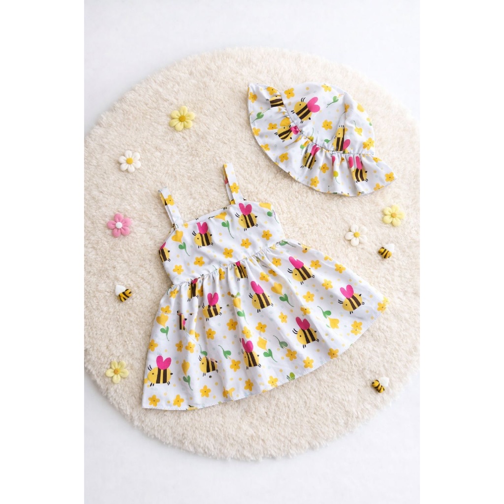 Vestido Bebê Menina (3, 6 meses)