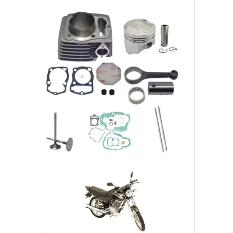 kit Cilindro Biela Junta Válvulas Kasinski Seta 150 Cc