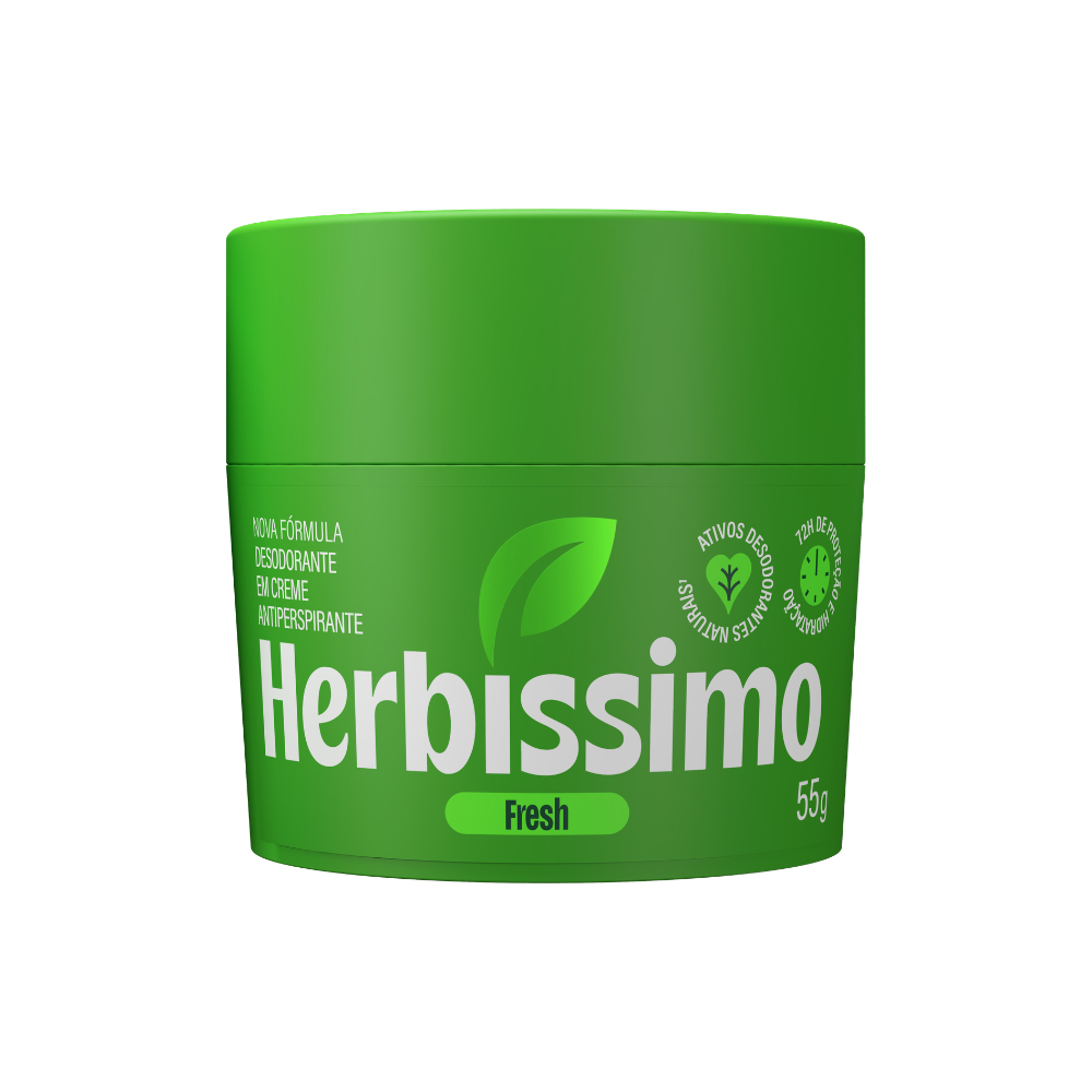 Desodorante Em Creme Antitranspirante Herbíssimo Fresh 55g