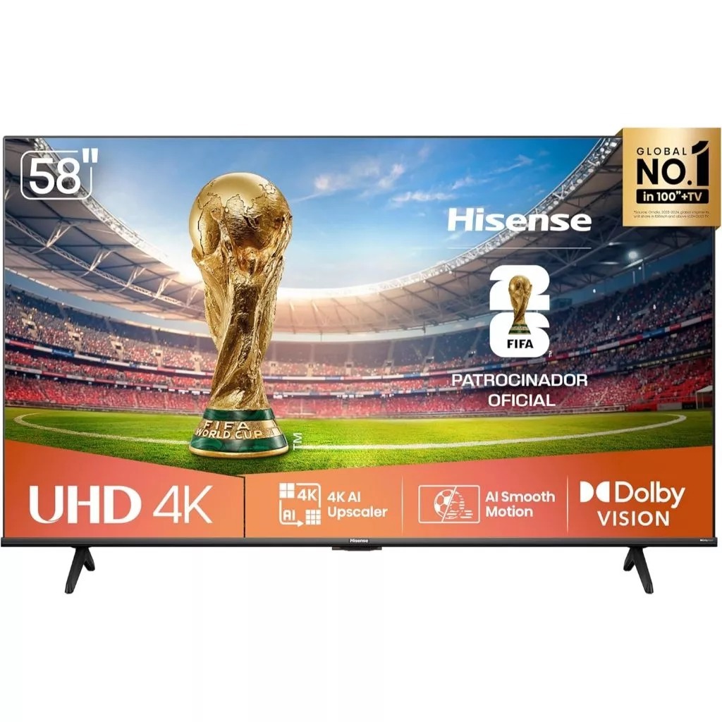 Smart Tv Hisense 58A6NV 58" 4k UHD Vidaa Bluetooth 60 Hz