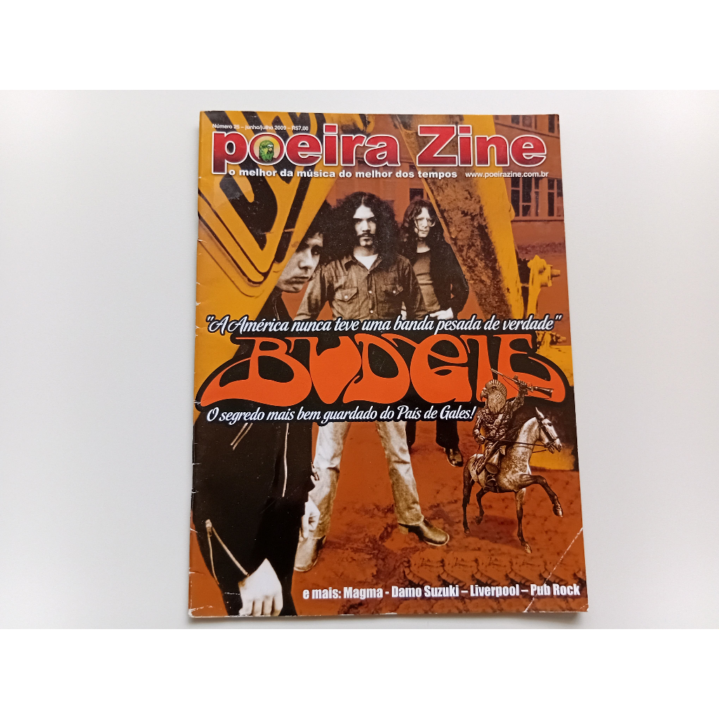 Revista poeira zine n. 25 junho / julho de 2009 - budgie otimo estado paginas e capa