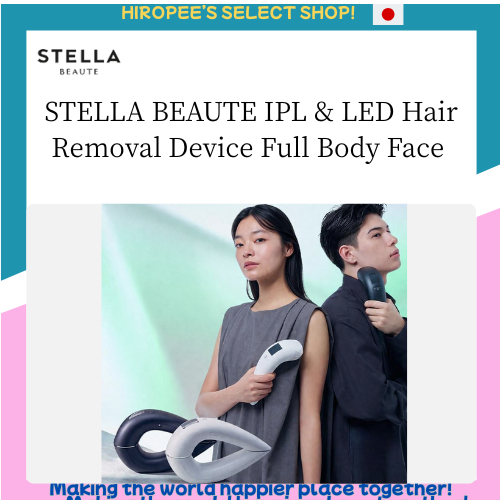 STELLA BEAUTE IPL & LED Hair Removal Device Full Body Face Arms Legs VIO Men Women Auto-Clean