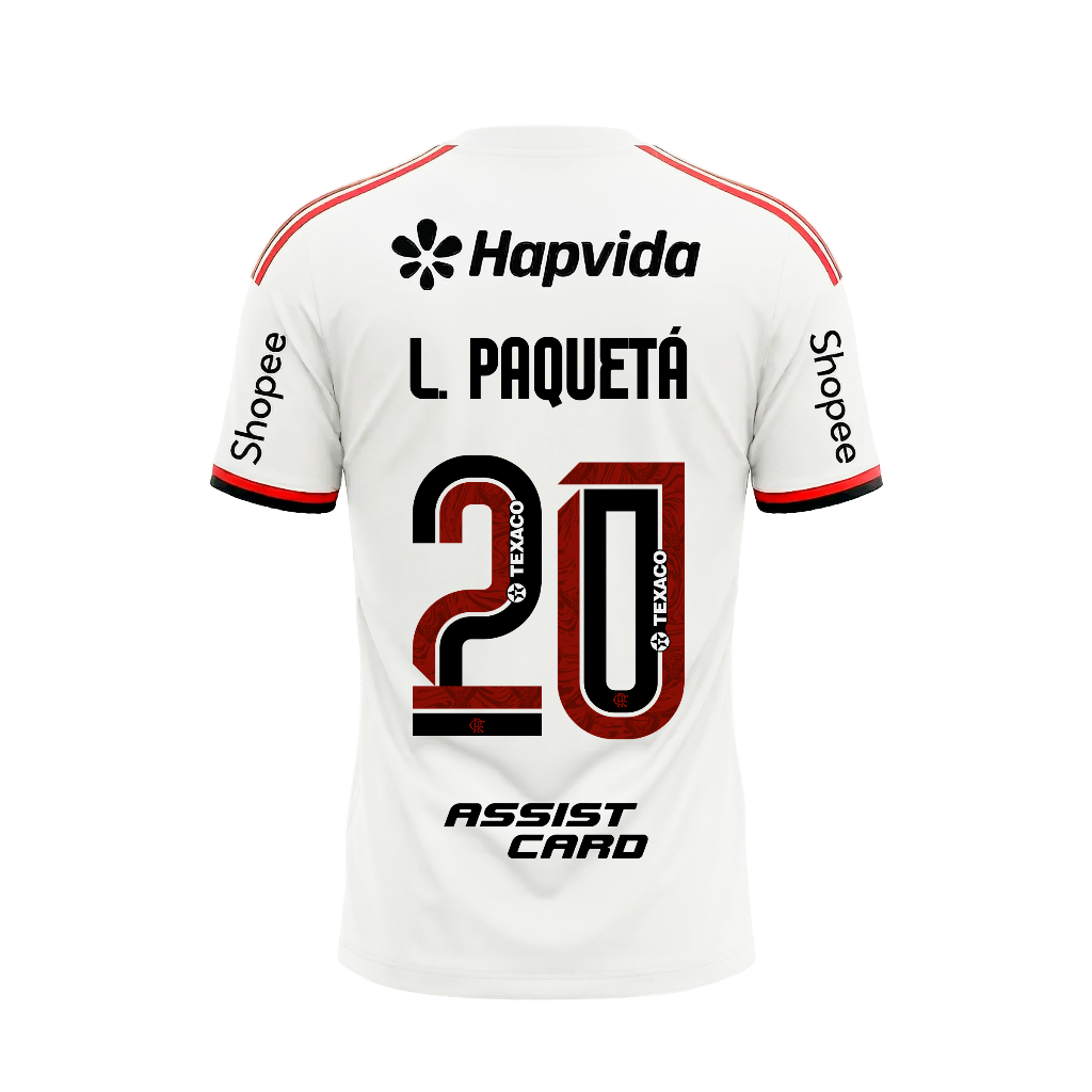 Manto 2 Flamengo Masculina Adidas 2026 - C/ Kit Patrocínio - L. Paquetá 20