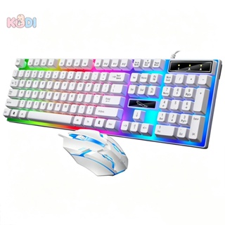 Kit Teclado Semi Mecânico + Mouse Gamer 3200dpi Rgb Led USB Promoção/Kit Teclado e Mouse Gamer e Tecla Ç-H8 em Oferta na Shopee
