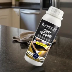 Limpa e Lustra Inox 500ml Desengordura Panelas Fogões Coifas - Bellinzoni