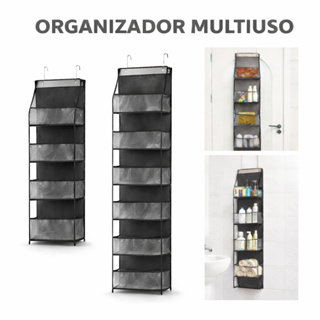 Organizador Multiuso Suporte de Bolsas Cosméticos  Porta De Tecido Multifuncional Diversos Carpei em Oferta na Shopee