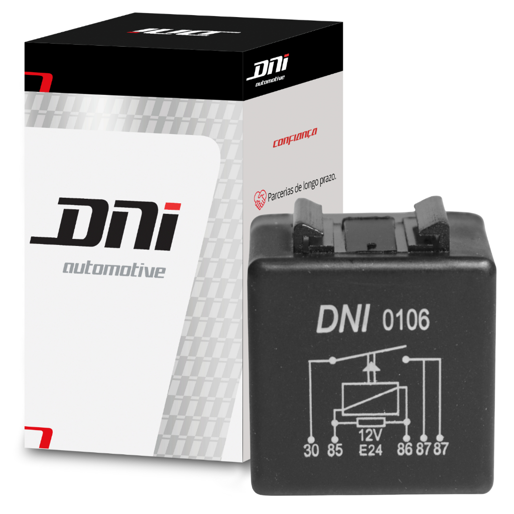 Relé Auxiliar e Injeção Eletrônica Fiat / GM / Peugeot - DNI 0106