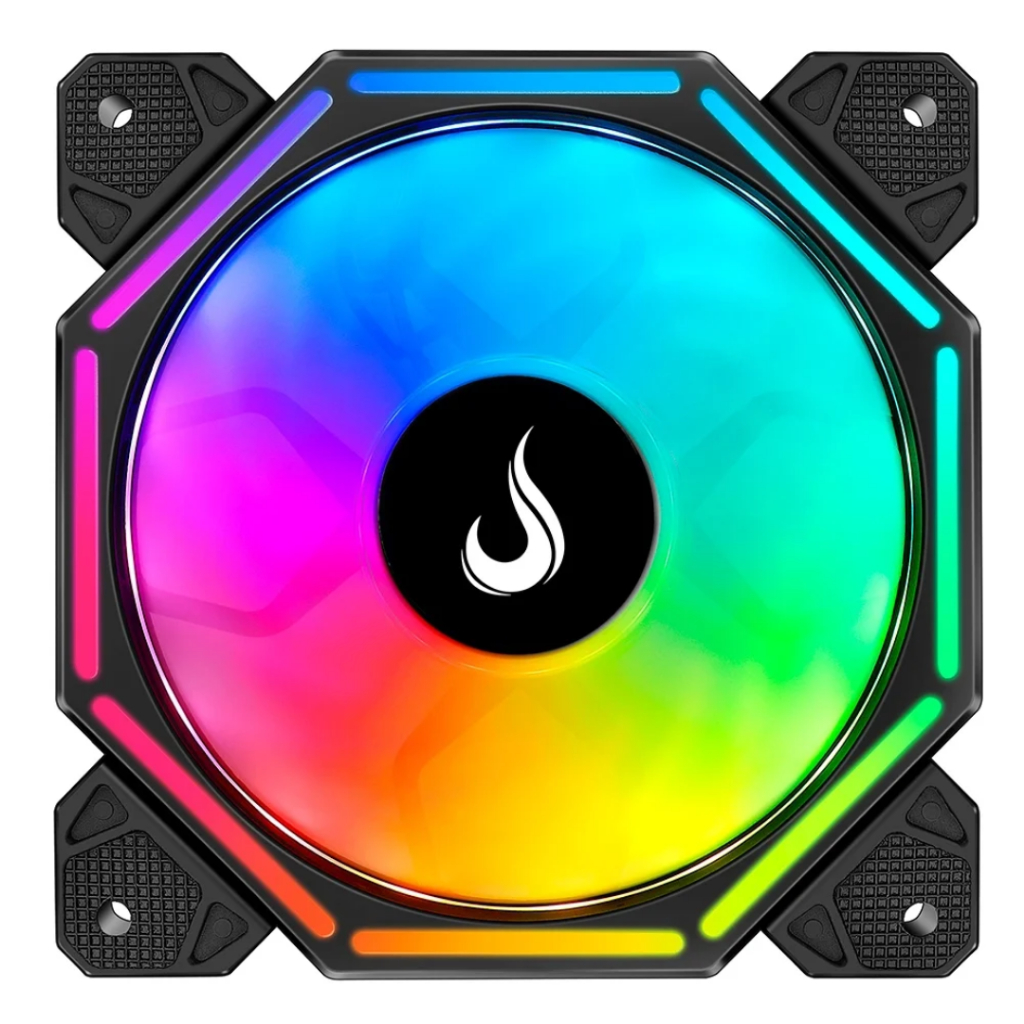 Cooler Fan Reverse LED Argb 3 Pinos Pwm 2000 Rpm 120mm Ventoinha Preto Gabinete Pc Gabinete Pc Gamer
