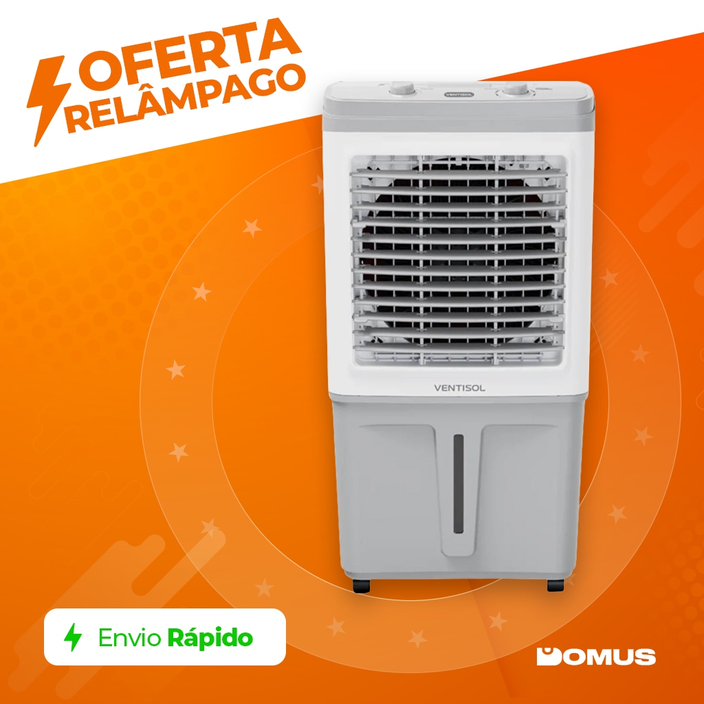 Imagem Climatizador de Ar Potente 60 Litros 150W CLIN60PRO Branco/Cinza Ventisol