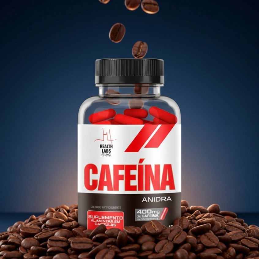 120 Capsulas de Cafeína 400mg Pre Treino Força Resistência Energia Performance Academia Intensidade