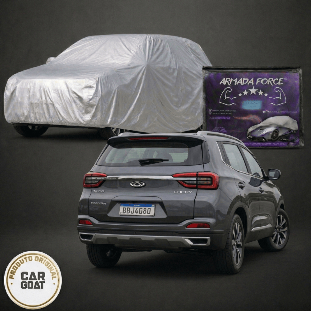 Capa Premium Para Carro CAOA Chery Tiggo 5X PRO Com ou Sem Forro Impermeável Proteção UV