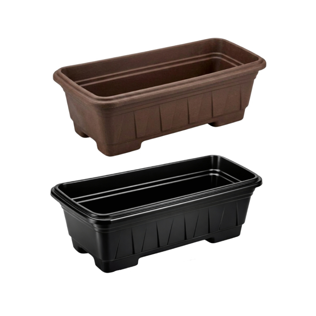 kit 4 Und Vaso Floreira Jardineira Preta 4 Litros Horta Mudas Cacto suculentas ervas
