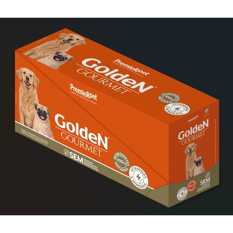 Ração Úmida Sachê Golden Cães Display 20x85g