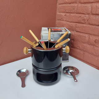 JOGO PARA FONDUE 10 PEÇAS - COMPLETO COM CAIXA! "SEM USO"