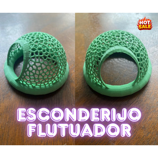 Esconderijo Flutuante para Peixes Betta Toca para Aquário Cama Folha Descanso Aquarismo Decoração