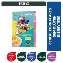 Cereal Corn Flakes Sem Glúten Mickey Disney 150 g