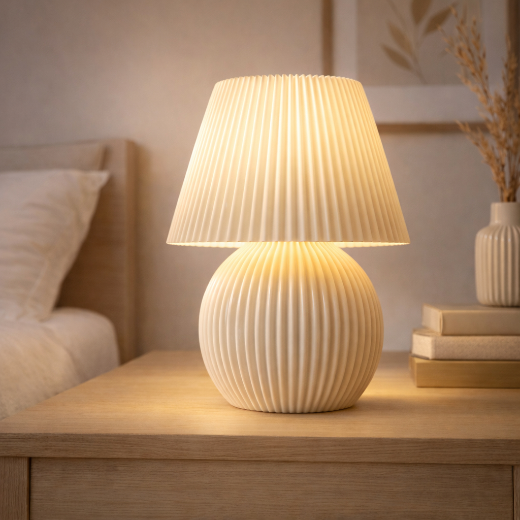 Luminária de Mesa Decorativa Abajur Moderno LED Quarto Sala Escritório Design Premium Personalizável