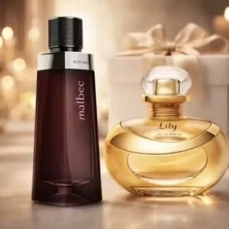 kit casal 02 perfumes Lily-malbec 100mls envio imediato