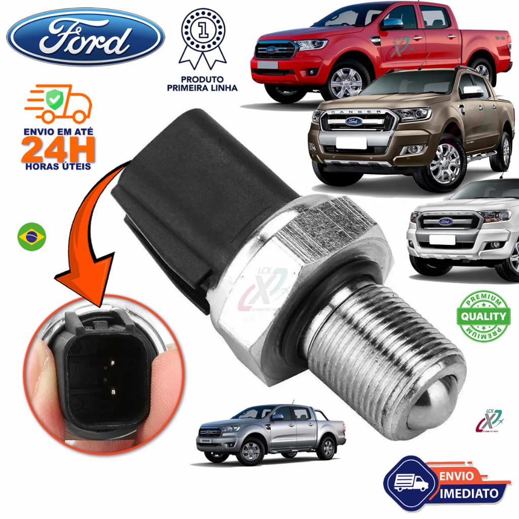 Sensor Luz de Ré Ford Ranger Transit Troller T4 2.2 2.5 3.2 Flex e Diesel Câmbio Manual 2012 a 2023