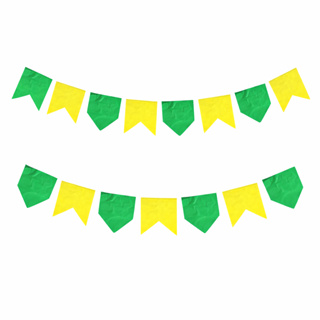 Bandeirinha De Papel Brasil Copa Do Mundo De 10mts a 100mts Real Seda Decoração Torcida em Oferta na Shopee