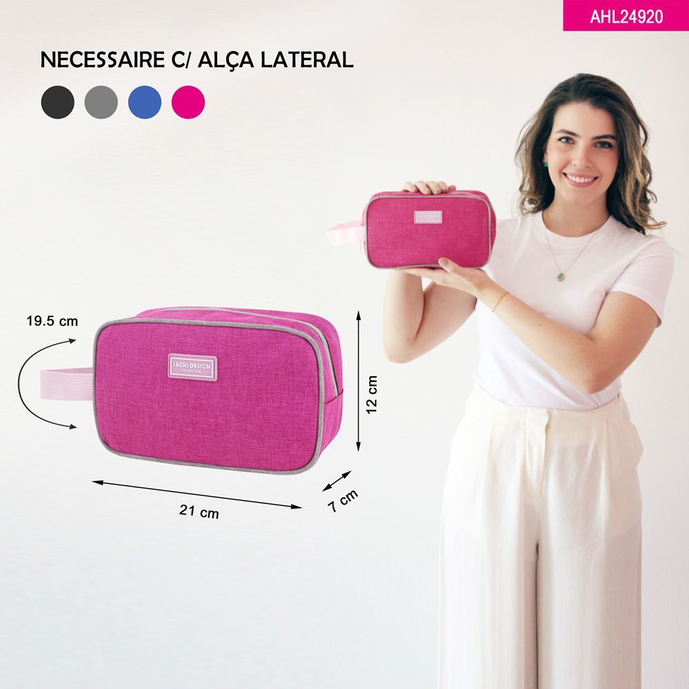 Kit Passeio e Viagem com melhor custo beneficio| Necessaire + Kit Frasco com 7 peças |Jacki Design — imagem 2 de 2
