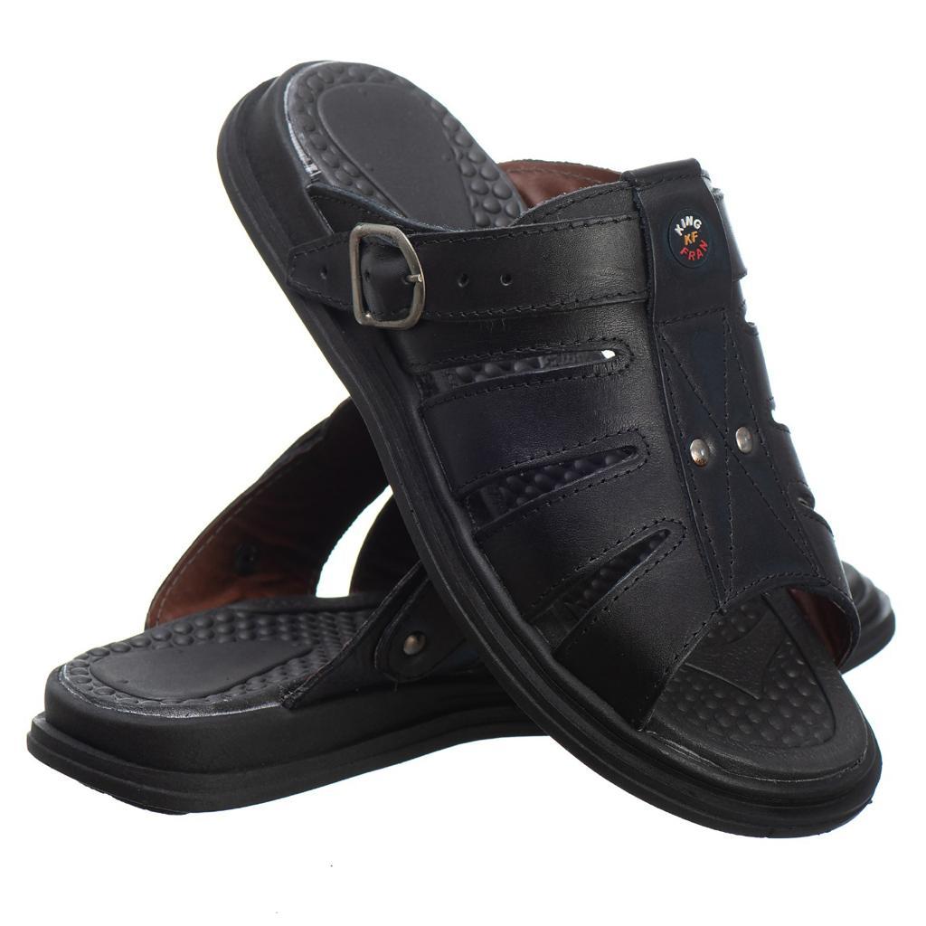 Sandália Chinelo Masculino Dois Em Um Em Couro Sintético Anti Stress Anatômico Ortopédico